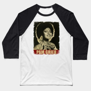 Pam Grier - NEW RETRO STYLE Baseball T-Shirt